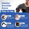Electric Heating Shoulder Massage Belt Back Shoulder Brace Shoulder Support Adjustable Led Hot Compress Heating Shoulder Shawl